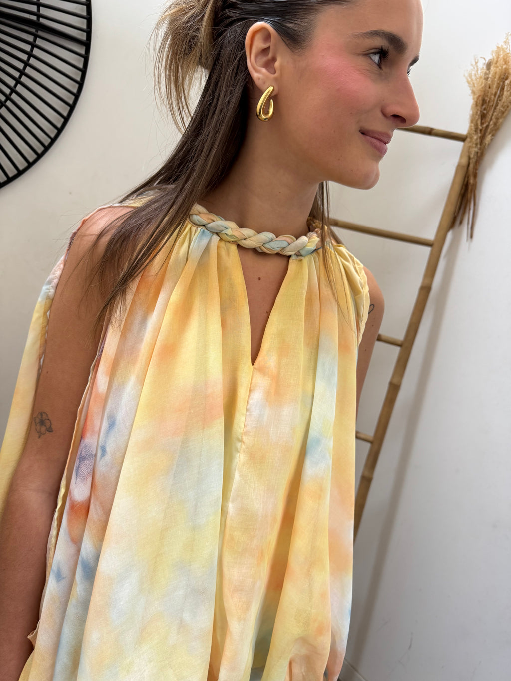 Top Elisa jaune