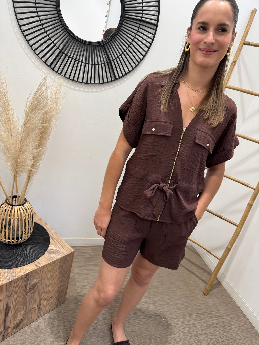 Top Geggo marron