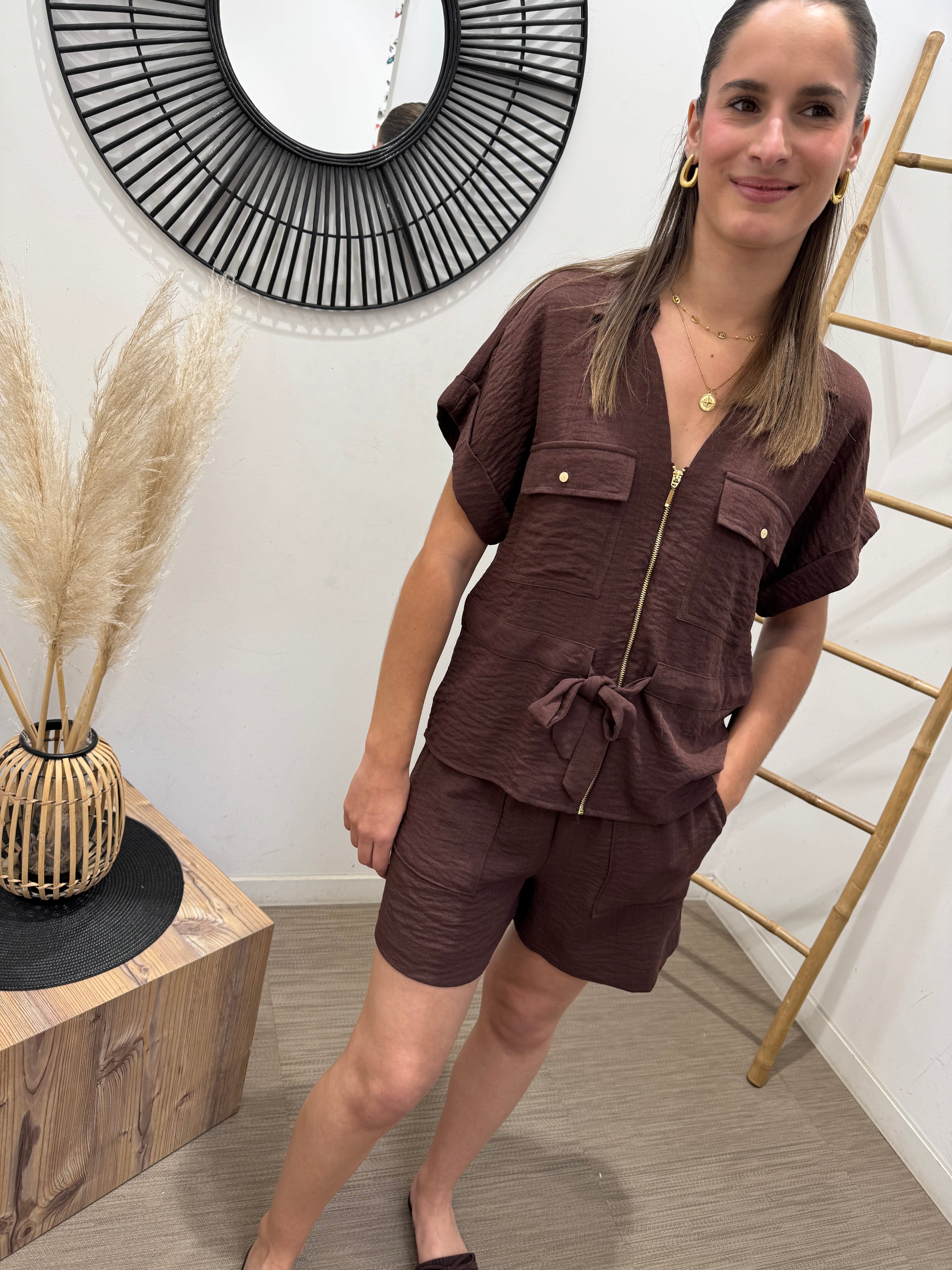 Top Geggo marron