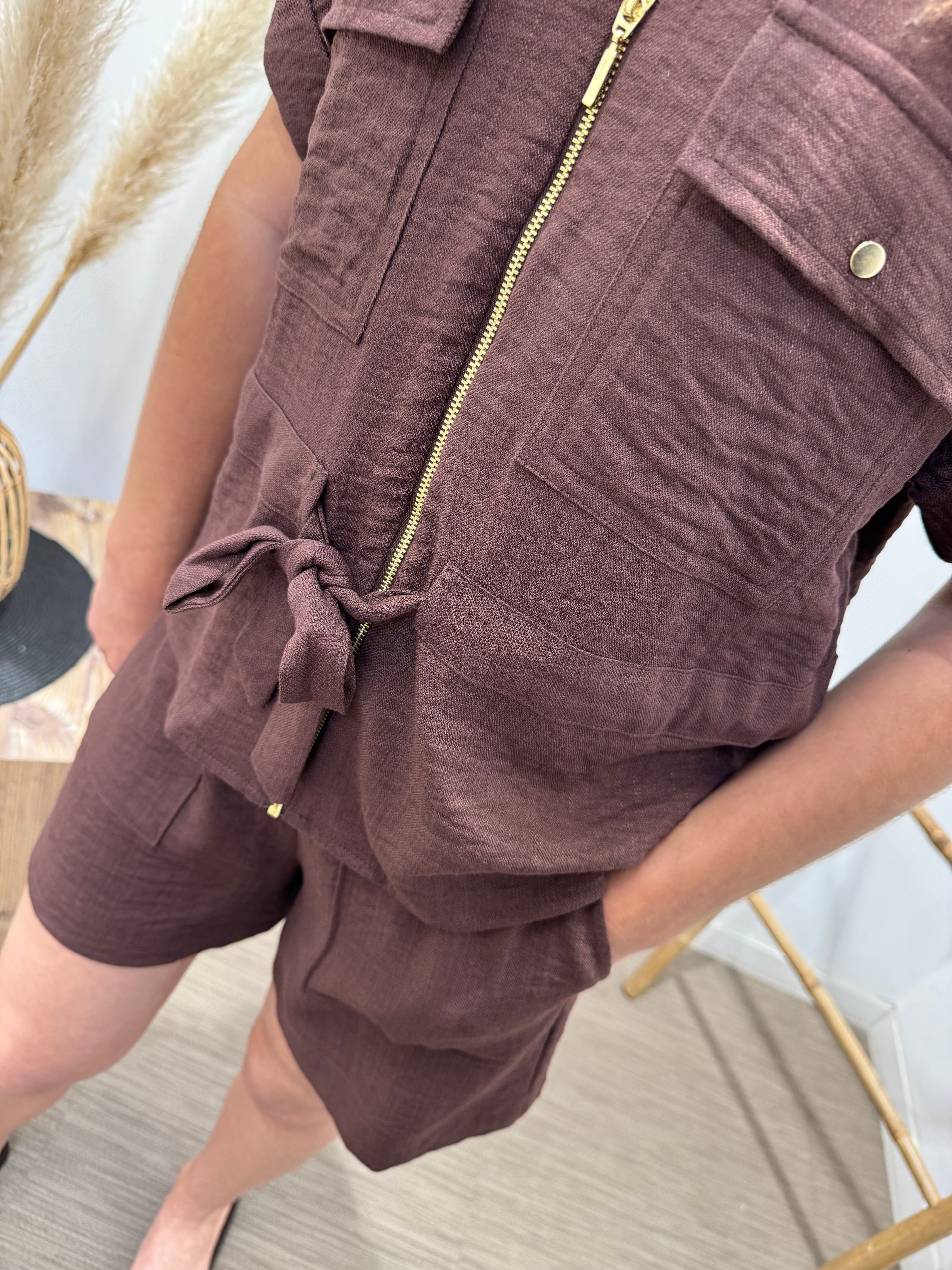 Top Geggo marron