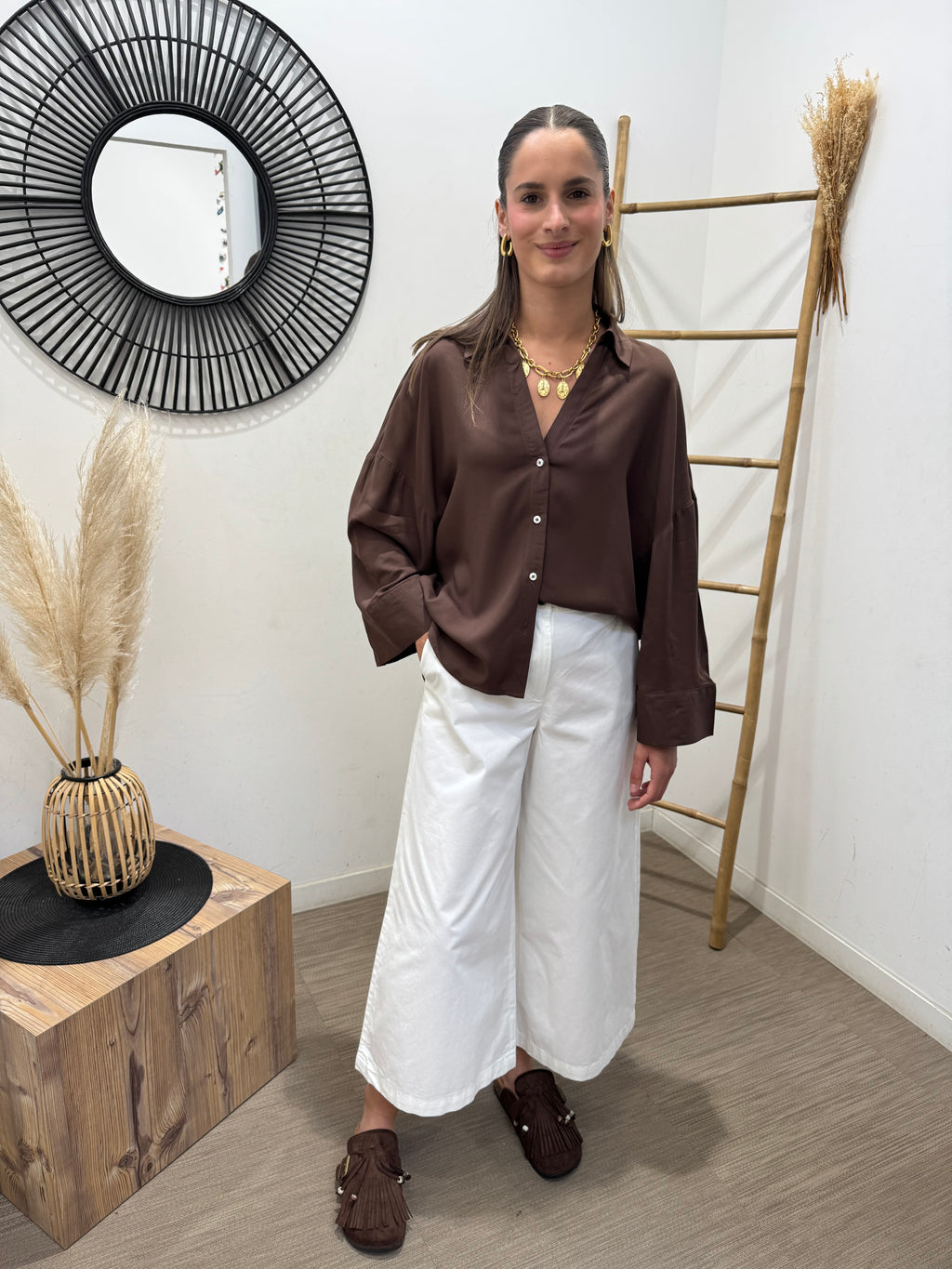 Chemise Laurel marron