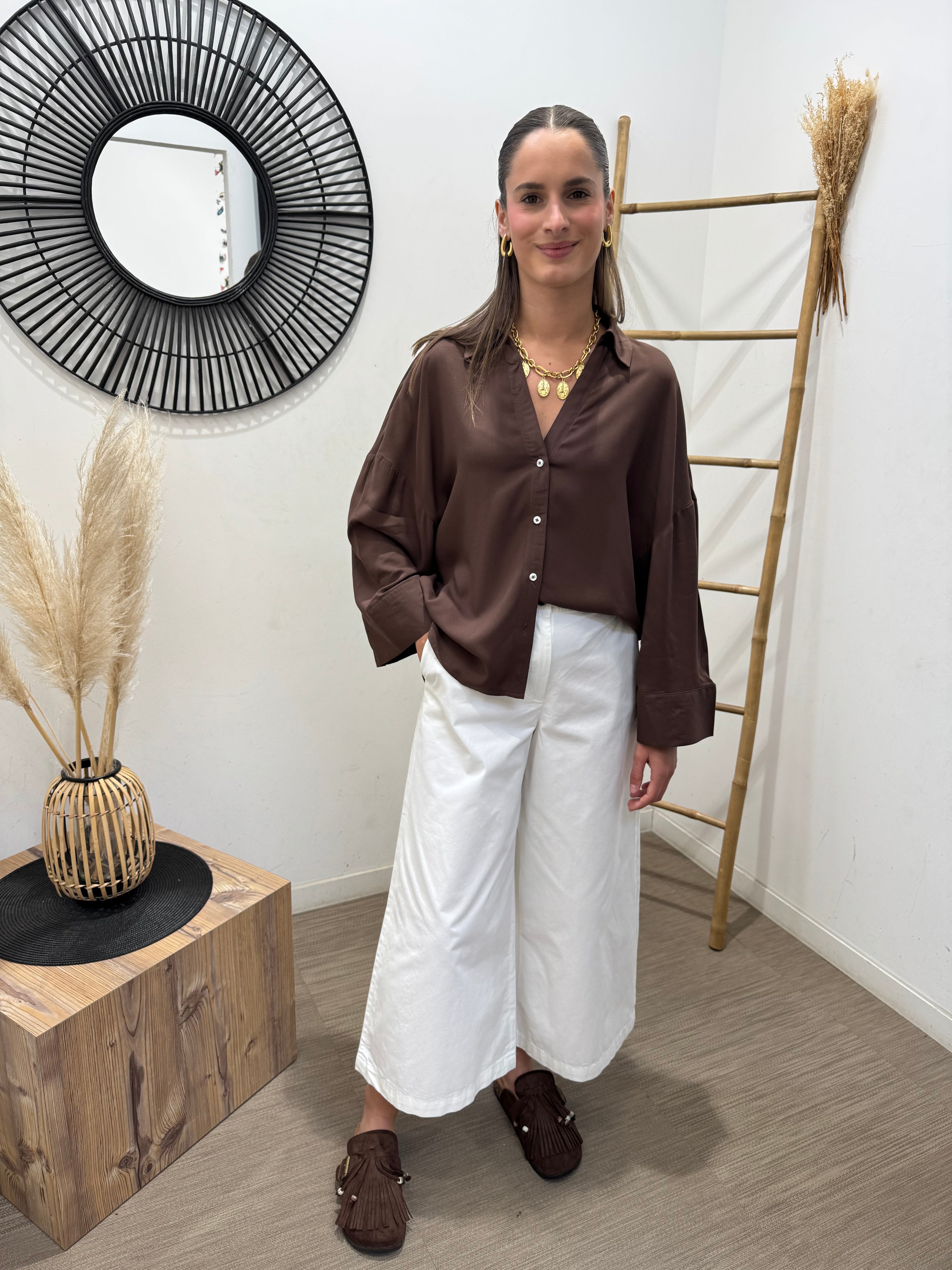 Chemise Laurel marron