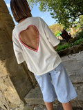 Tee-shirt Coeur Blanc Louise