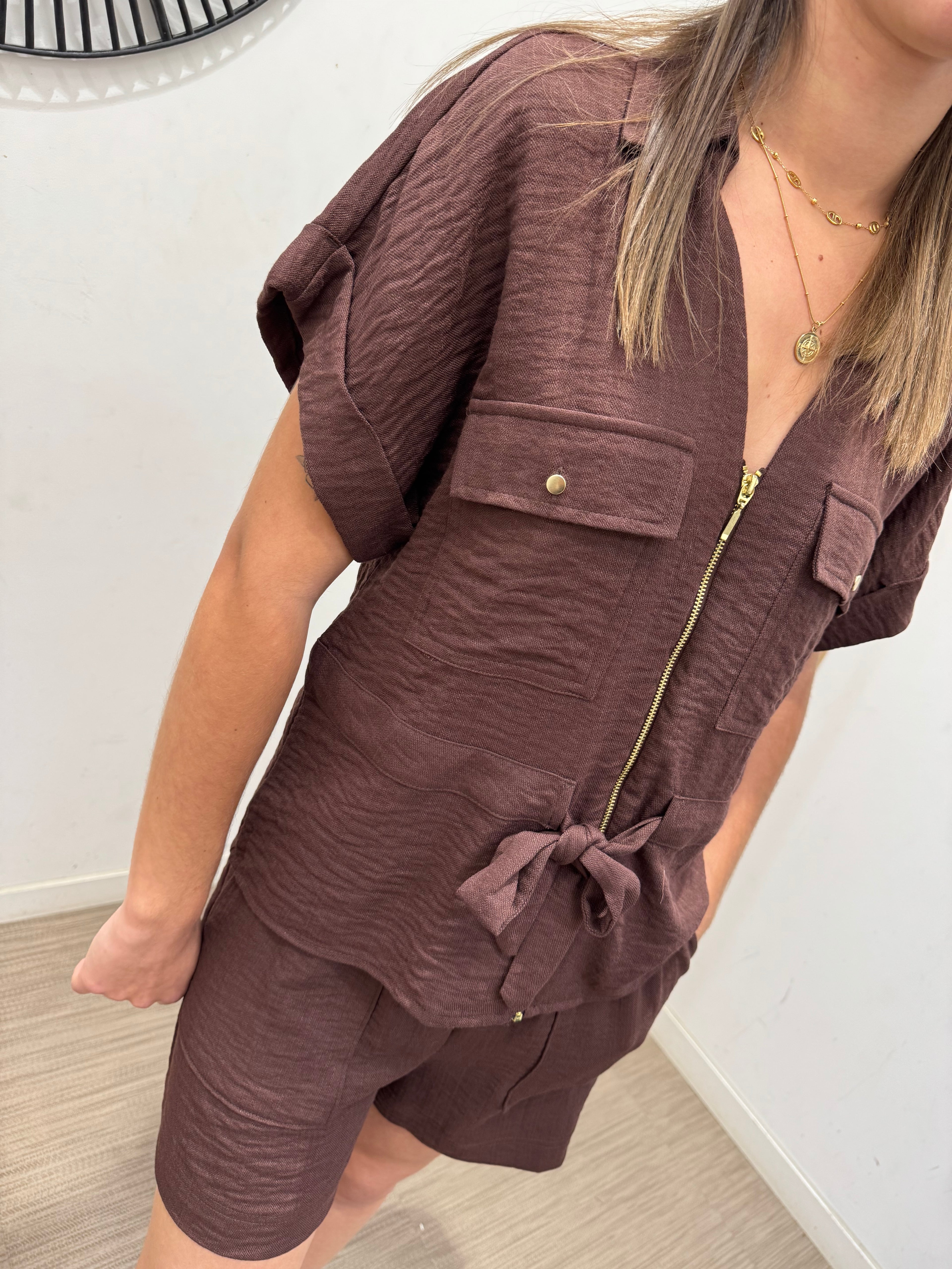 Short Mille marron