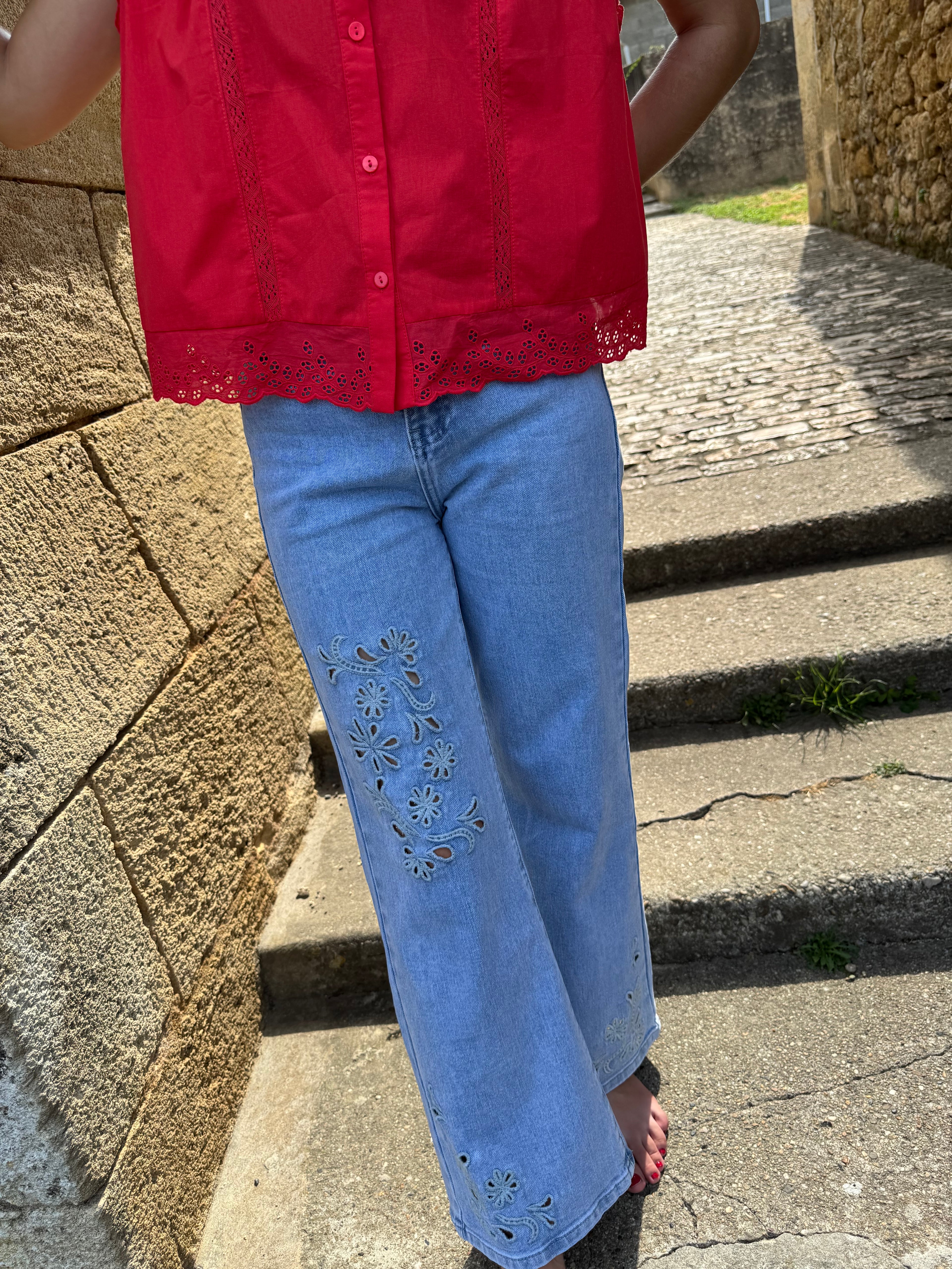 Jean Wide Leg Céleste