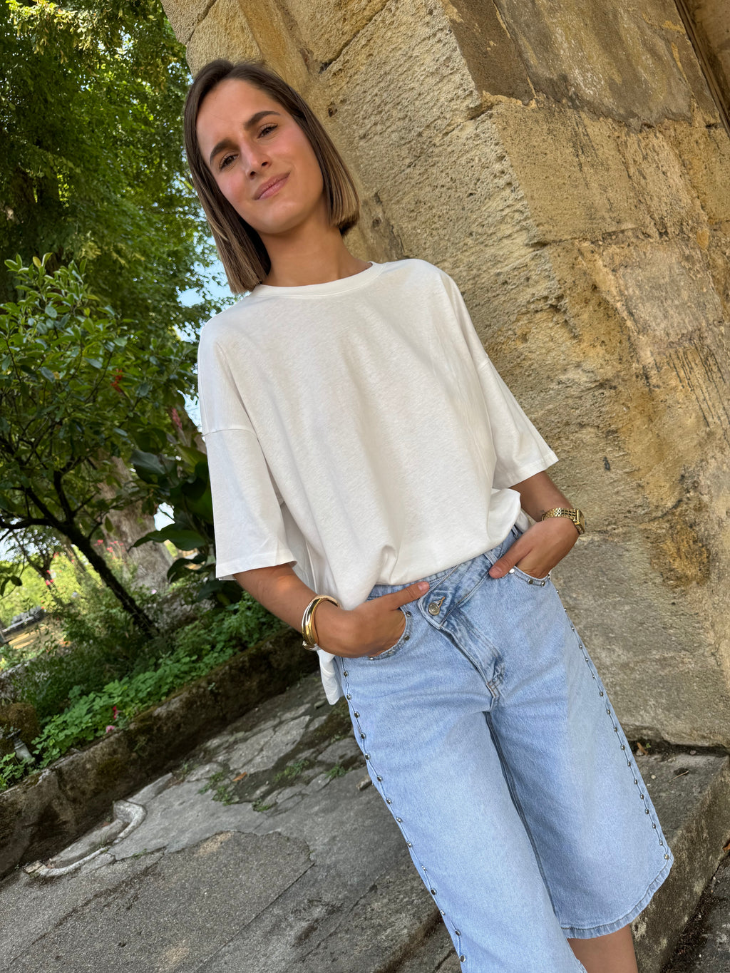 Tee-shirt Coeur Blanc Louise
