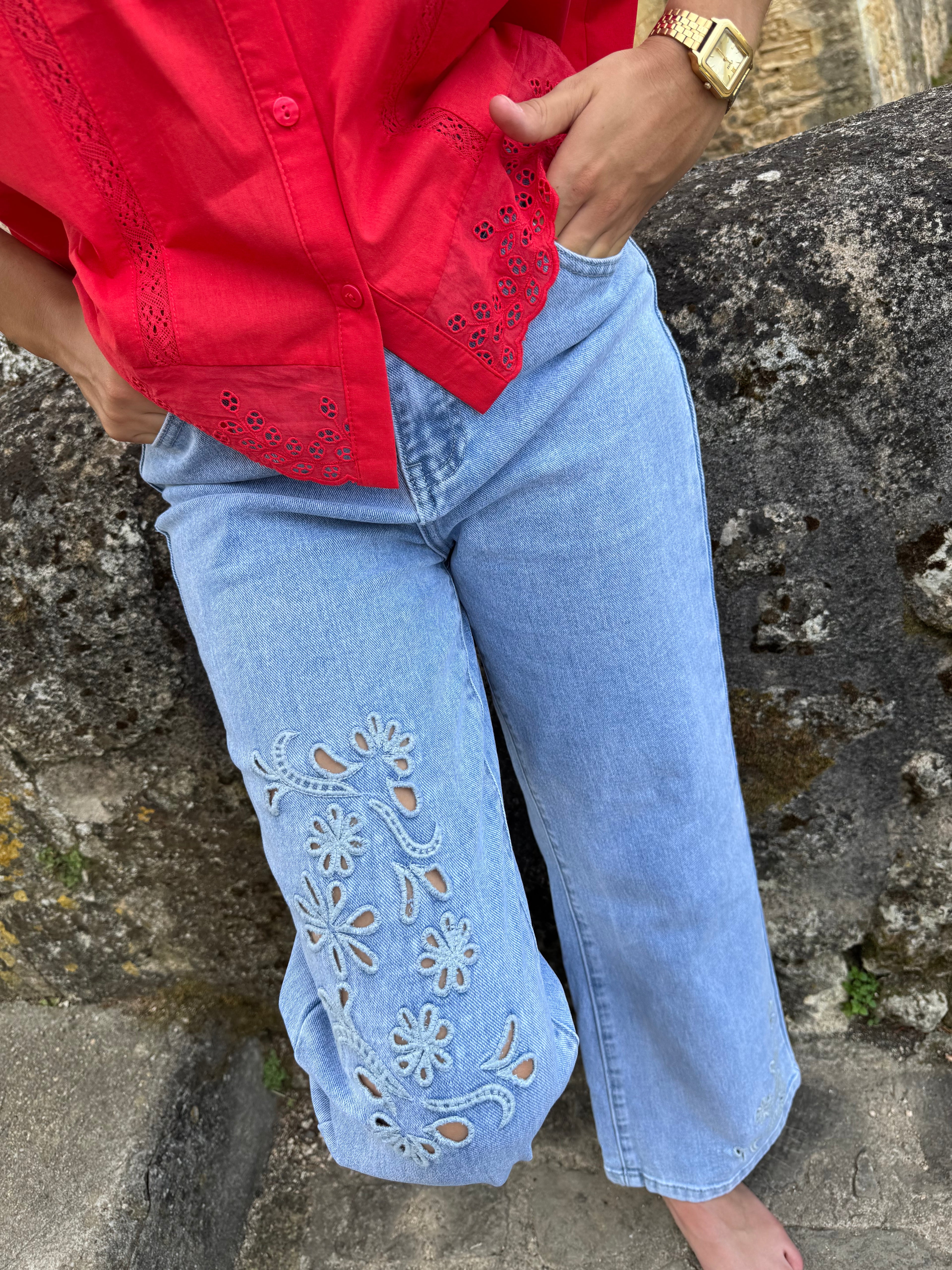 Jean Wide Leg Céleste