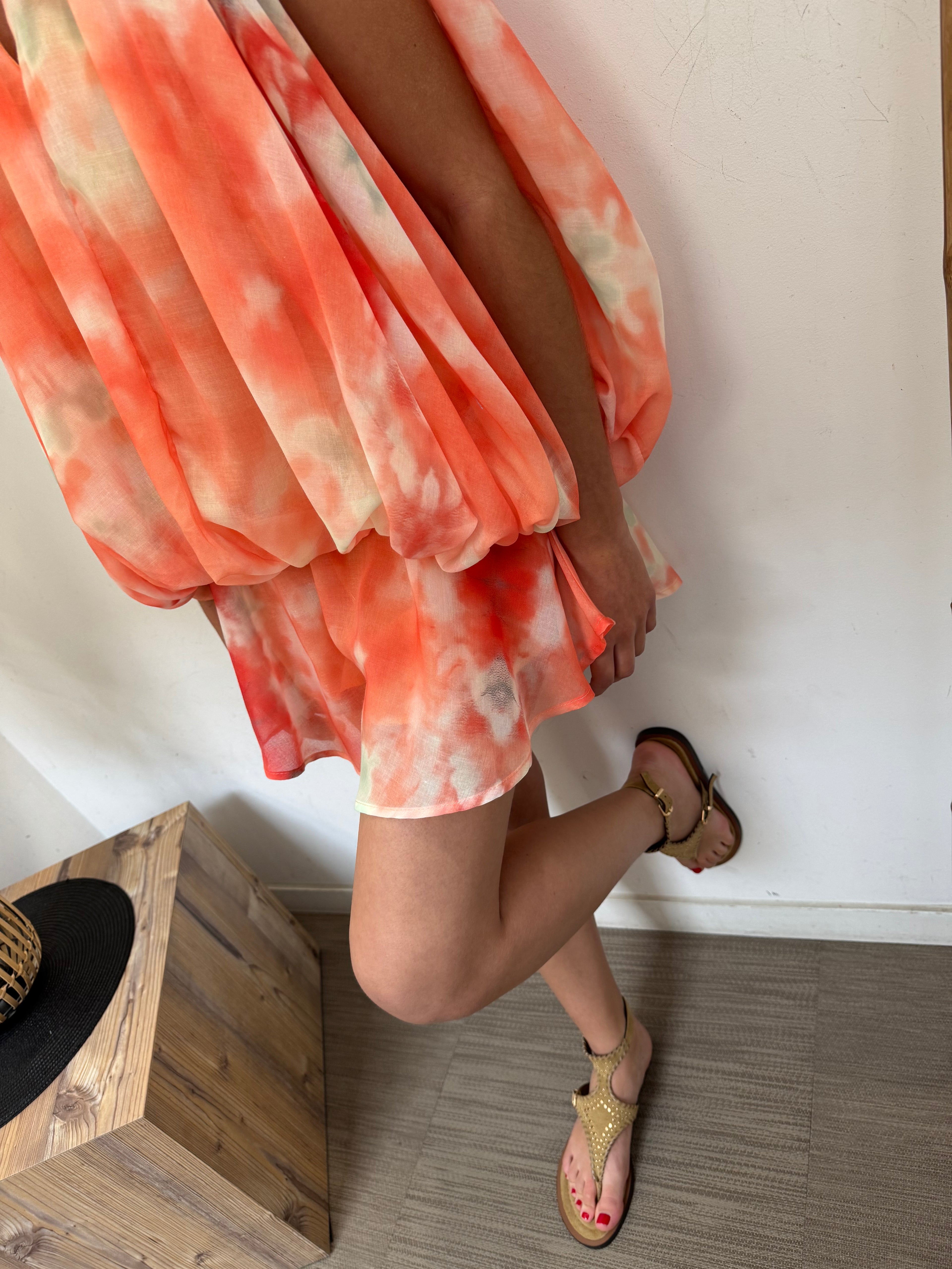Short Elisa orange