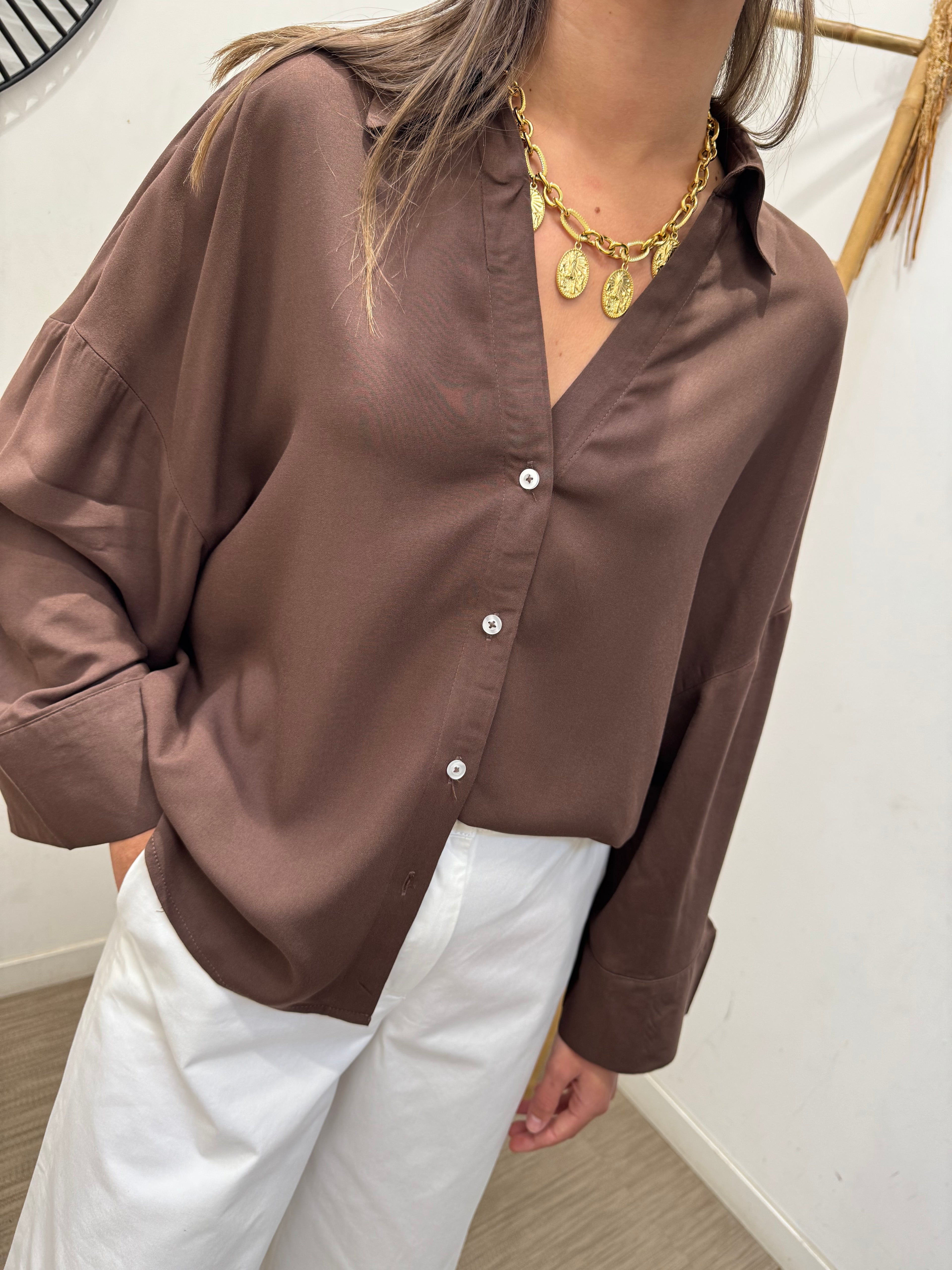 Chemise Laurel marron
