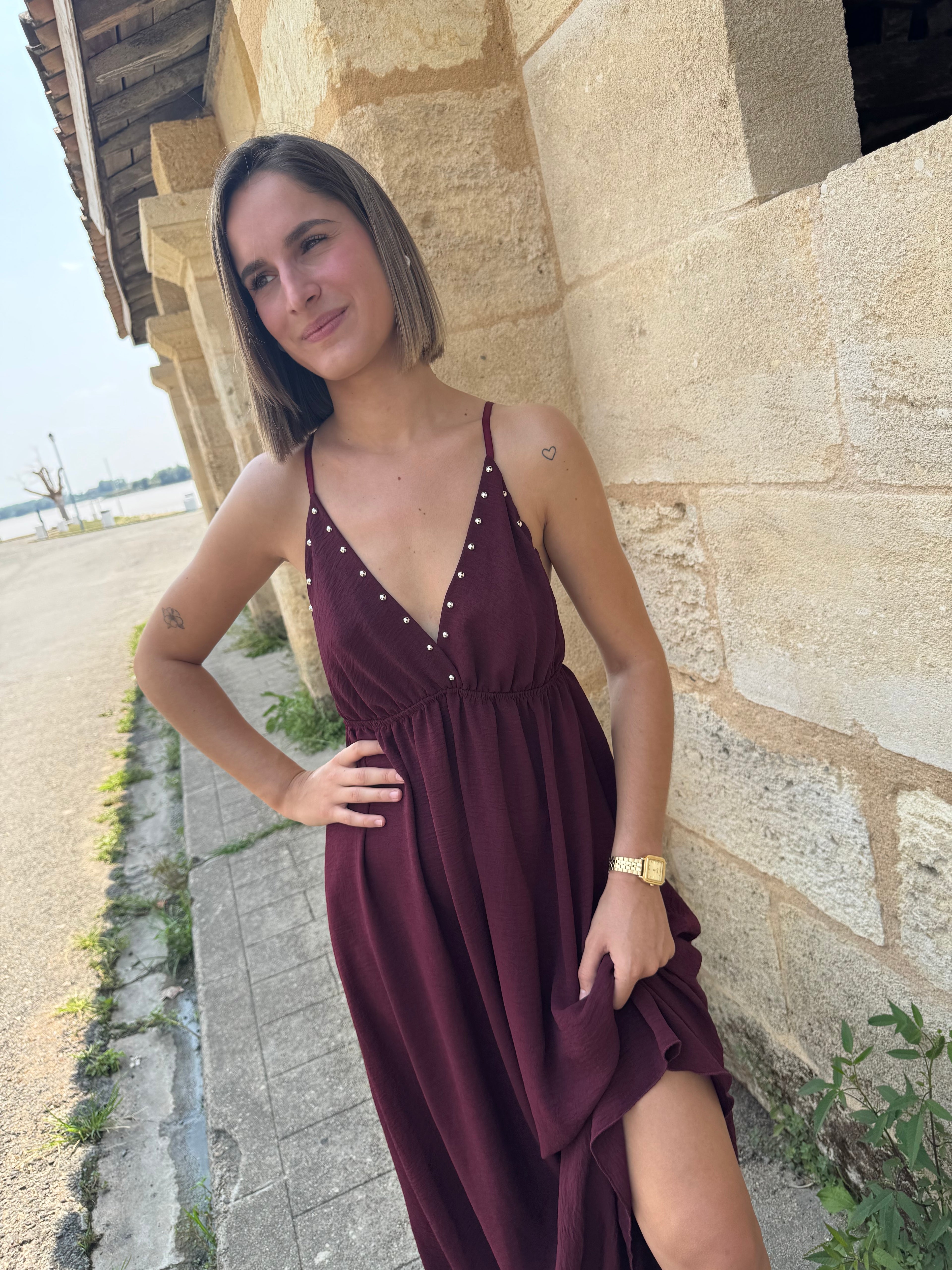 Robe Clover Bordeaux