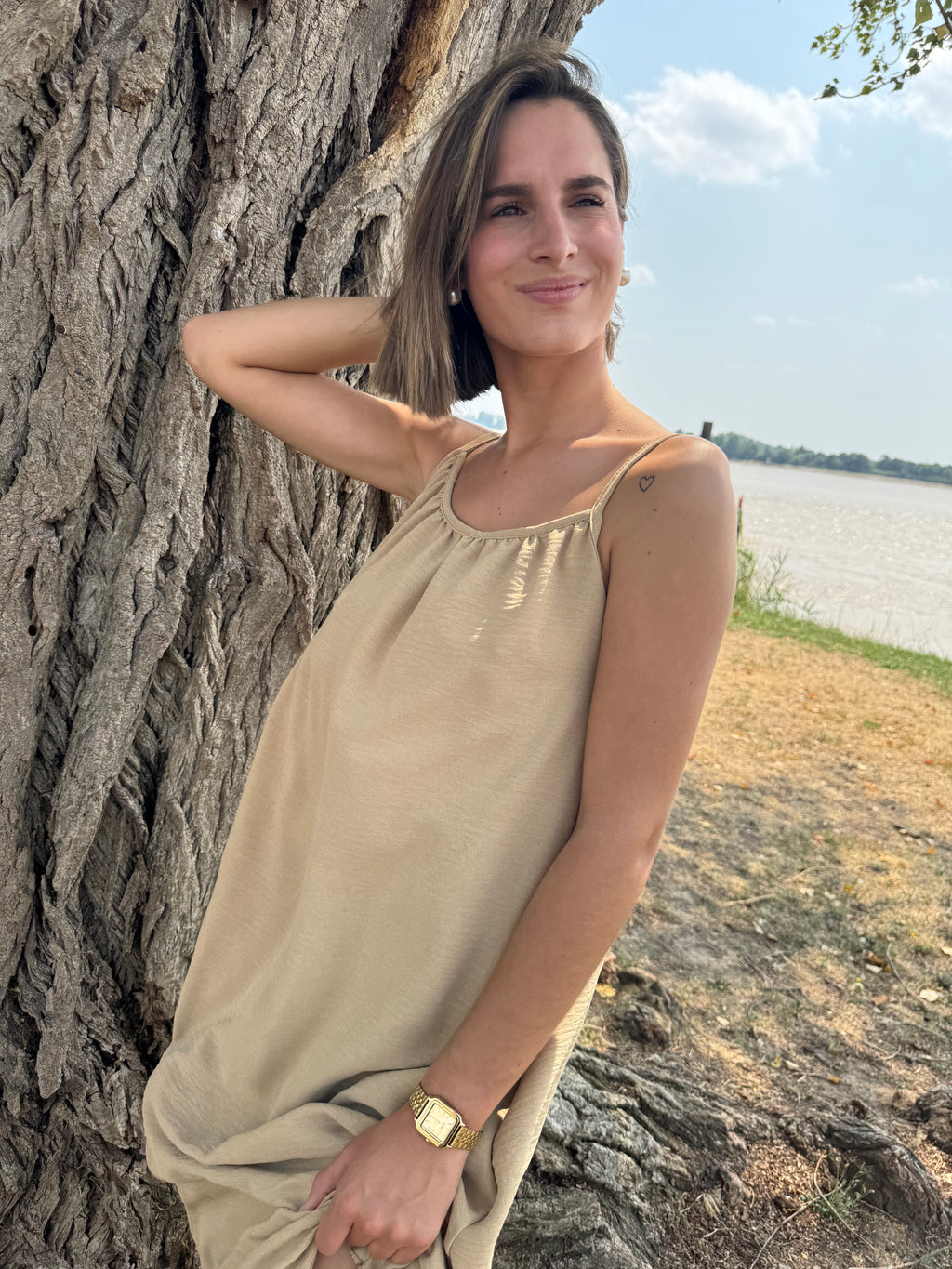 Robe Adèle Beige