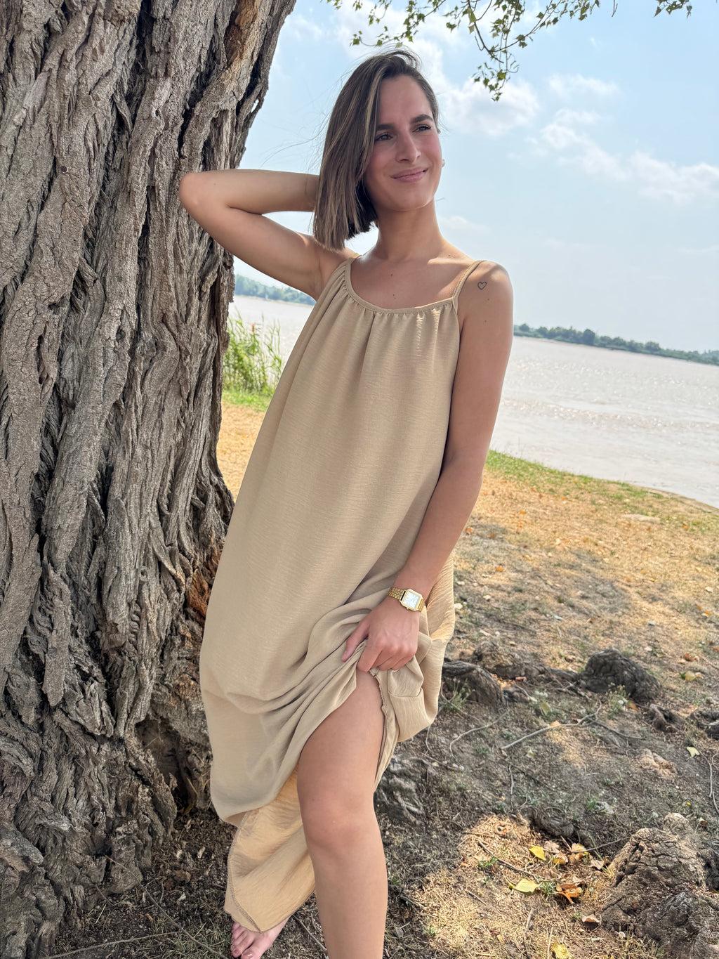 Robe Adèle Beige