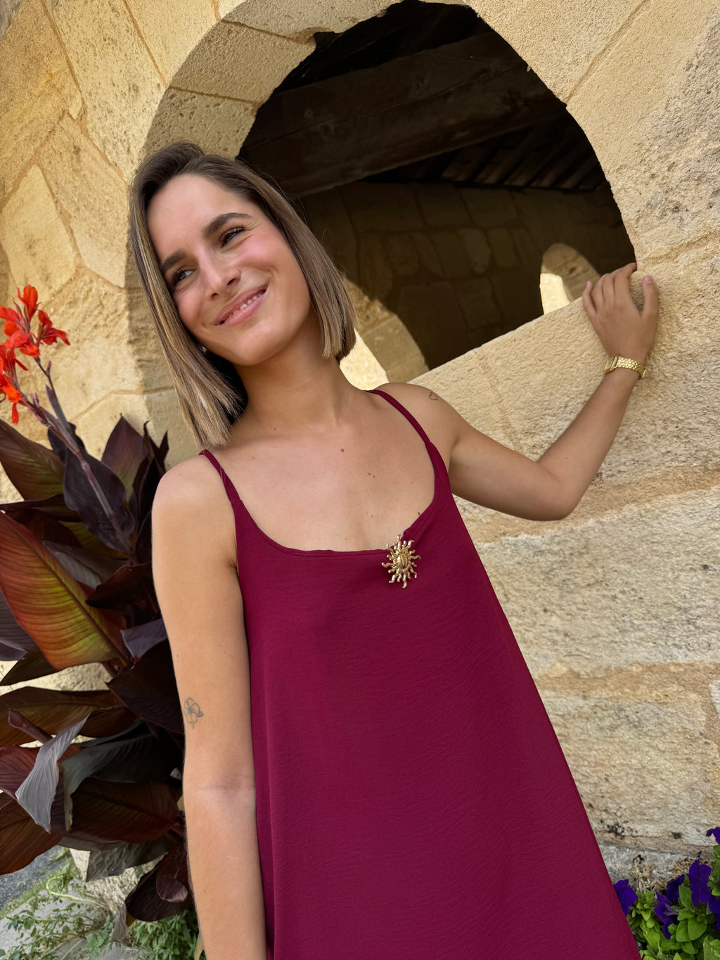 Robe Stella Bordeaux