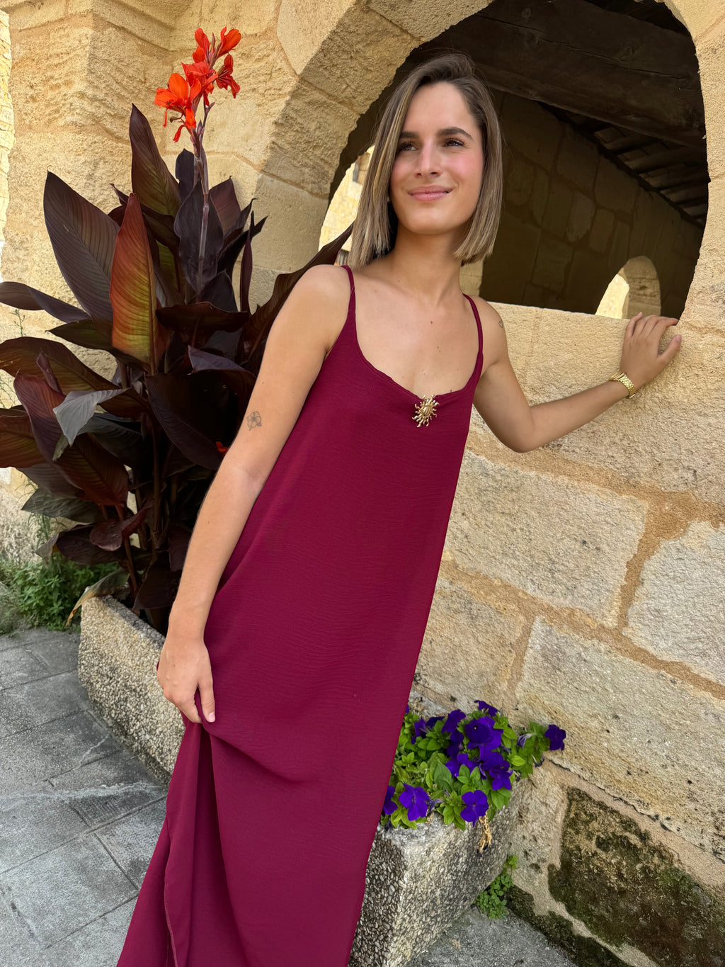 Robe Stella Bordeaux